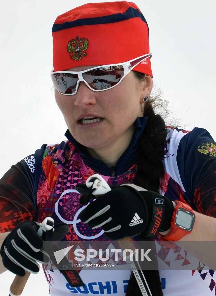 2014 Winter Olympics. Cross-country skiing. Women. Sprint