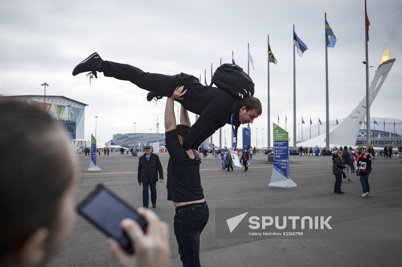 Fans in Olympic Park, Sochi