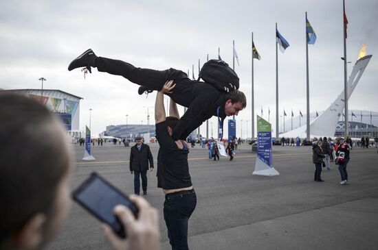 Fans in Olympic Park, Sochi