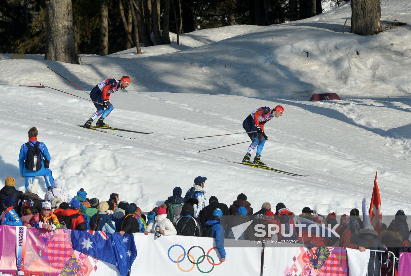 2014 Winter Olympics. Cross-country skiing. Men. Sprint