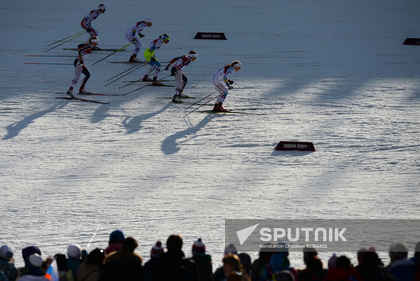 2014 Winter Olympics. Cross-country skiing. Women. Sprint