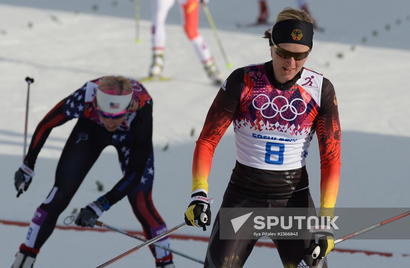 2014 Winter Olympics. Cross-country skiing. Women. Sprint