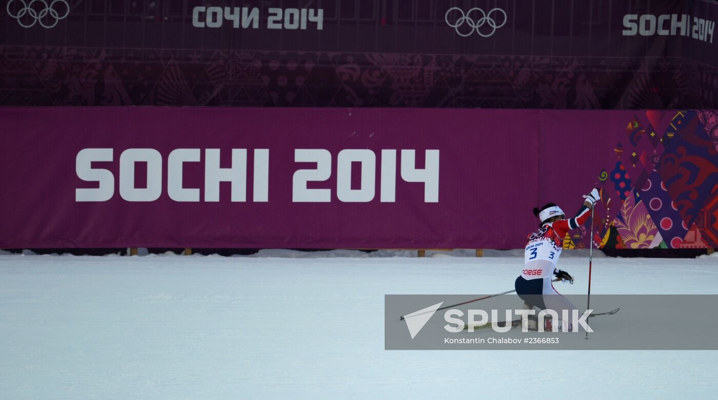 2014 Winter Olympics. Cross-country skiing. Women. Sprint