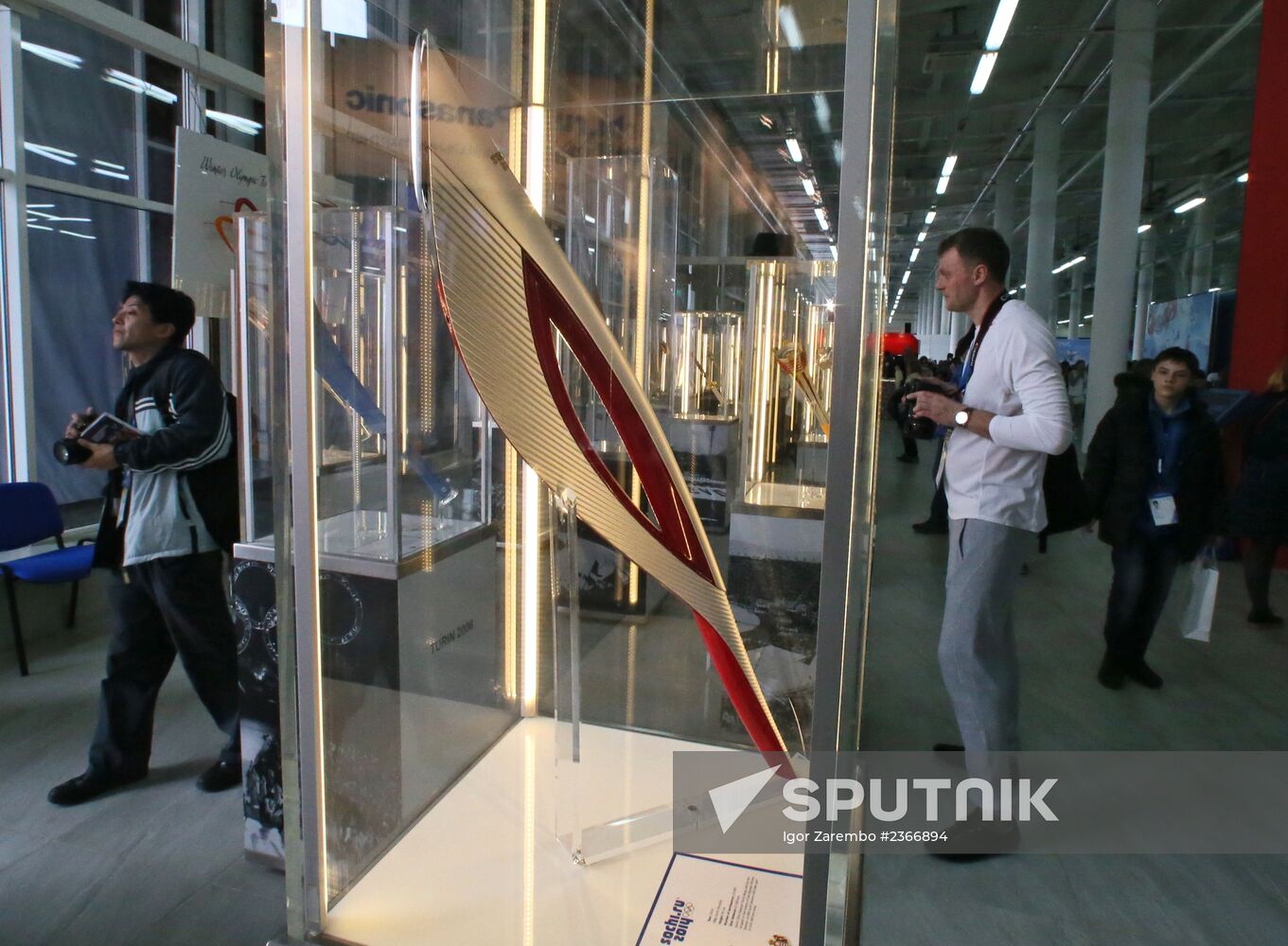 Fans in Sochi's Olympic Park
