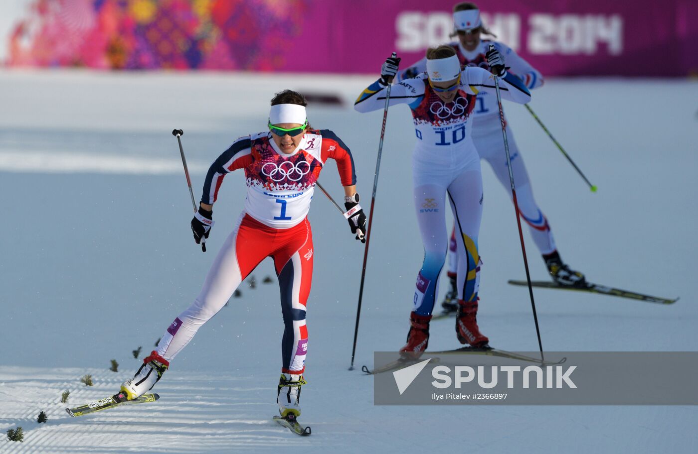 2014 Winter Olympics. Cross-country skiing. Women. Sprint