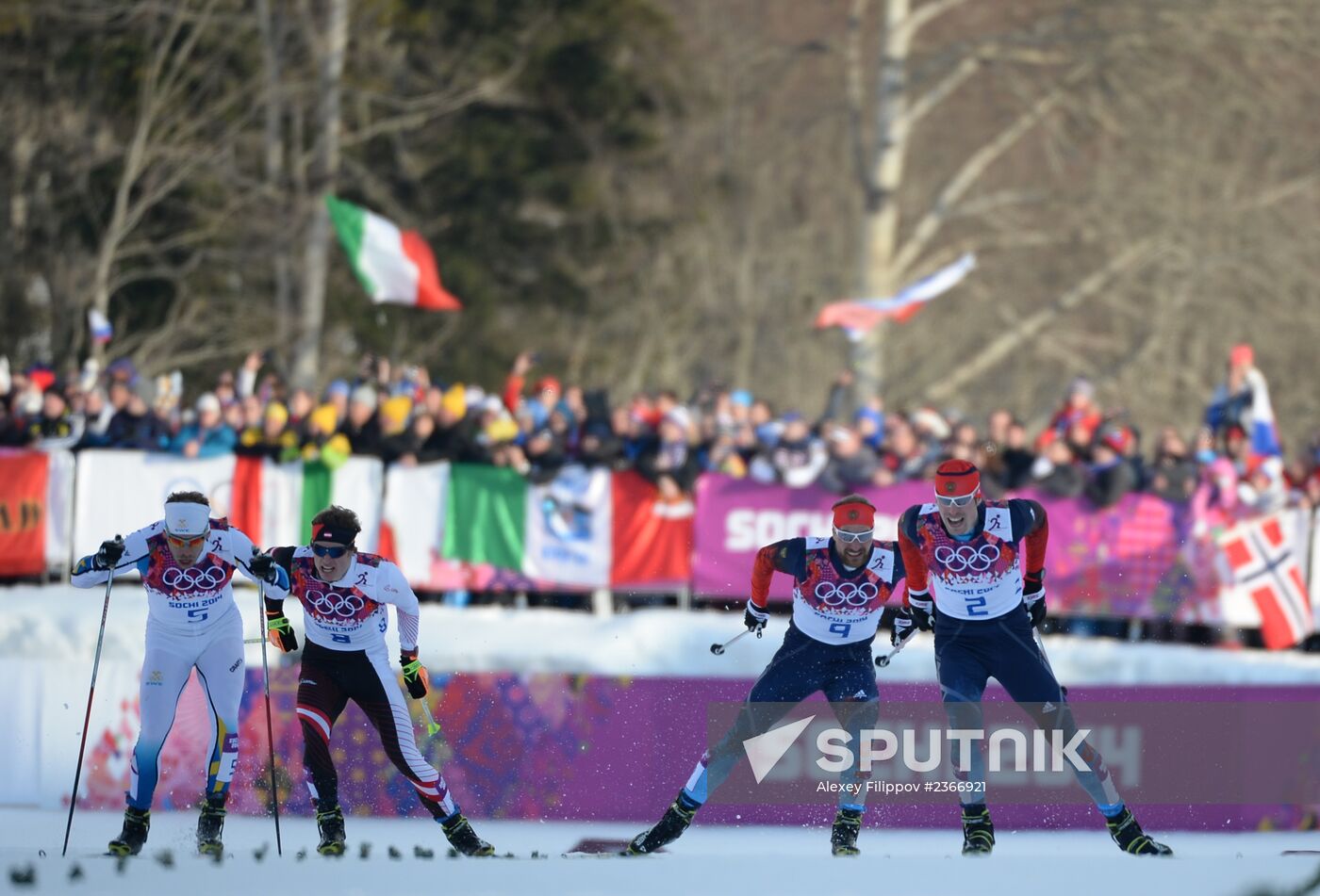 2014 Winter Olympics. Cross-country skiing. Men. Sprint