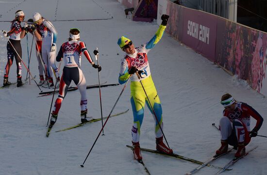 2014 Winter Olympics. Cross-country skiing. Women. Sprint