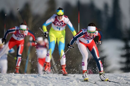 2014 Winter Olympics. Cross-country skiing. Women. Sprint