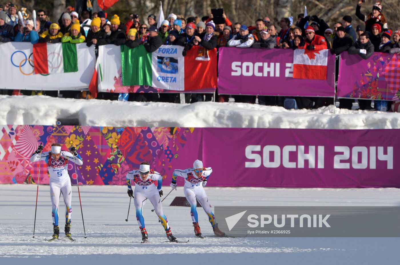 2014 Winter Olympics. Cross-country skiing. Men. Sprint