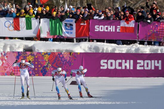 2014 Winter Olympics. Cross-country skiing. Men. Sprint