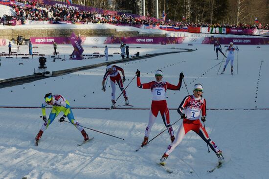 2014 Winter Olympics. Cross-country skiing. Women. Sprint
