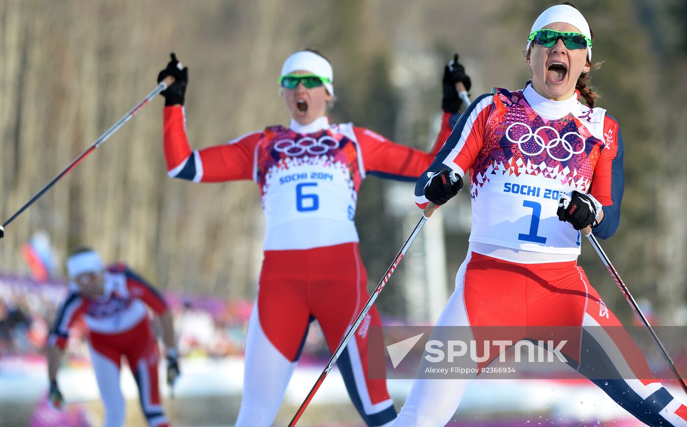 2014 Winter Olympics. Cross-country skiing. Women. Sprint