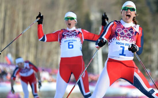 2014 Winter Olympics. Cross-country skiing. Women. Sprint