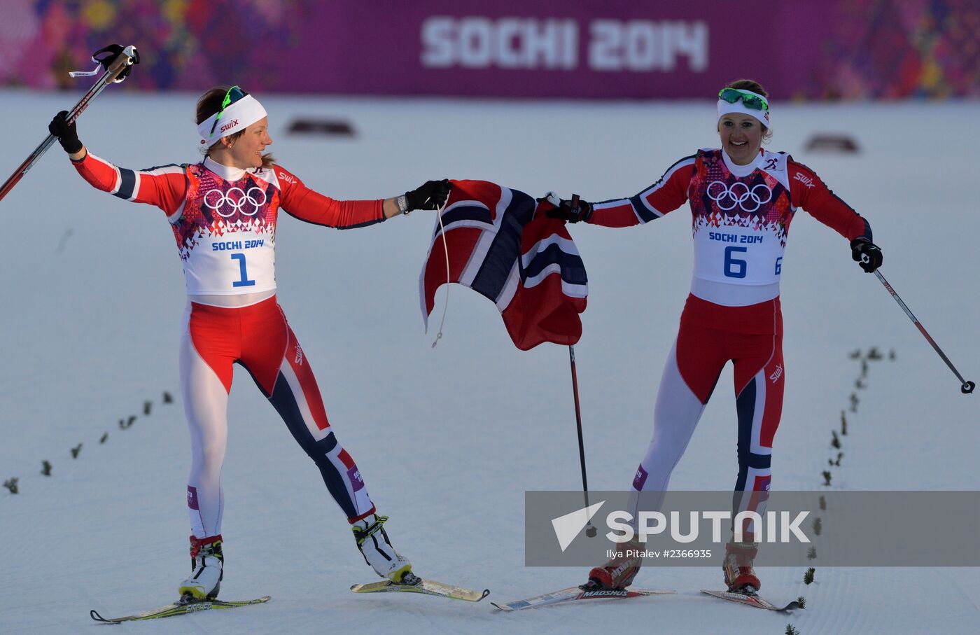 2014 Winter Olympics. Cross-country skiing. Women. Sprint
