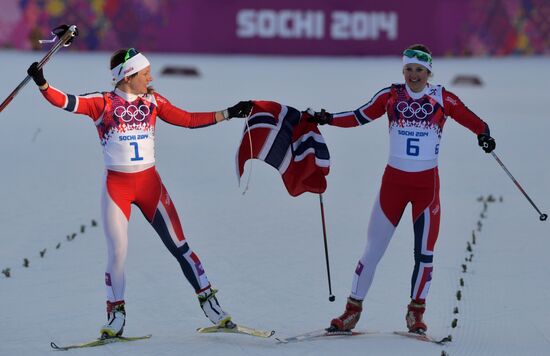2014 Winter Olympics. Cross-country skiing. Women. Sprint