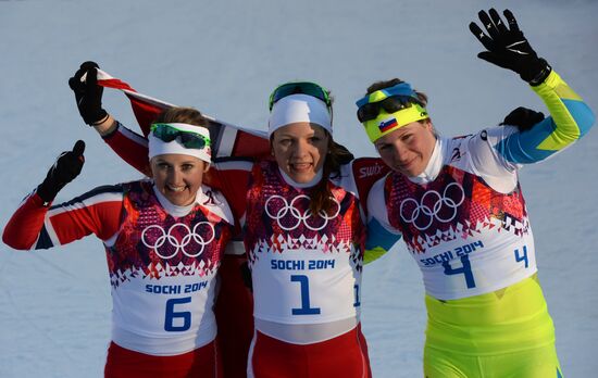 2014 Winter Olympics. Cross-country skiing. Women. Sprint