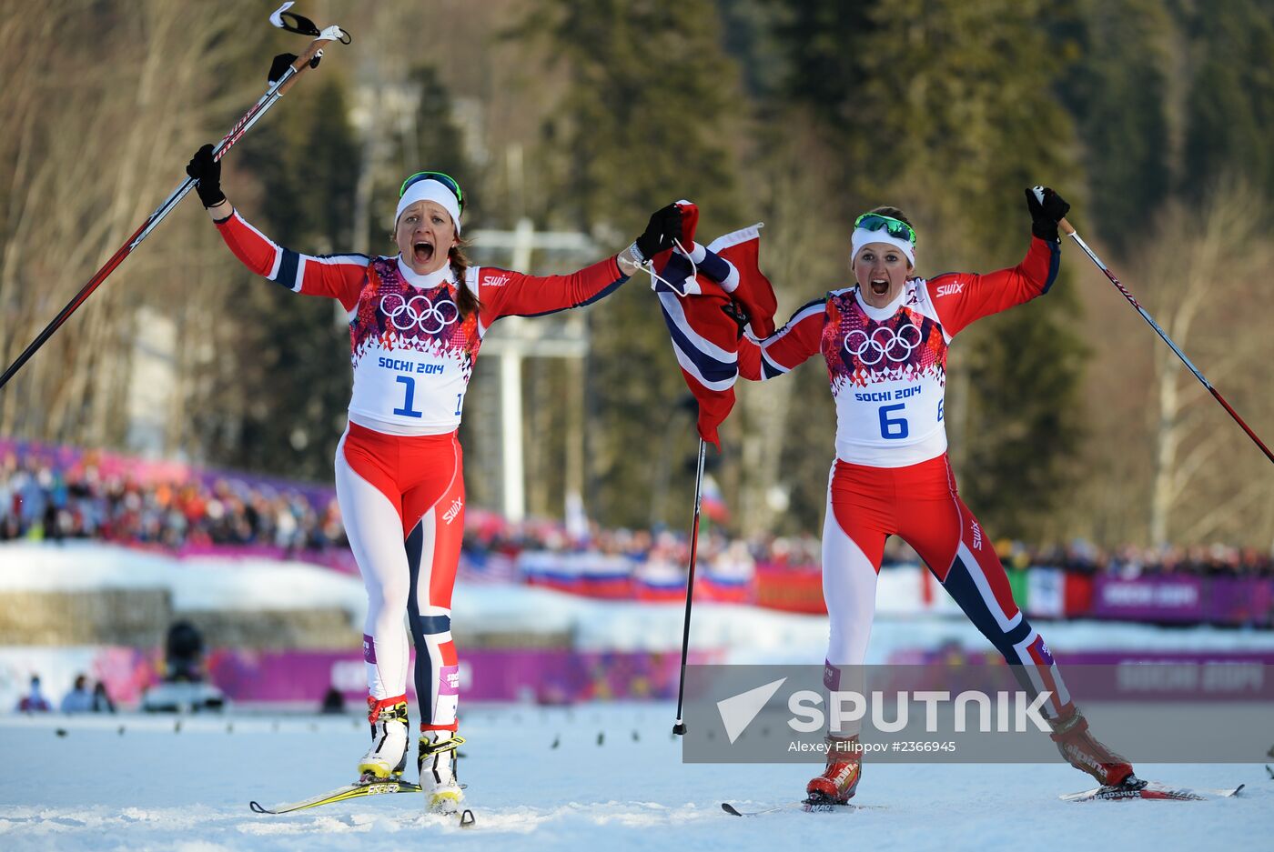 2014 Winter Olympics. Cross-country skiing. Women. Sprint