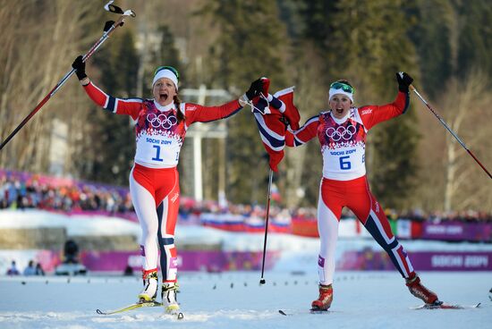 2014 Winter Olympics. Cross-country skiing. Women. Sprint