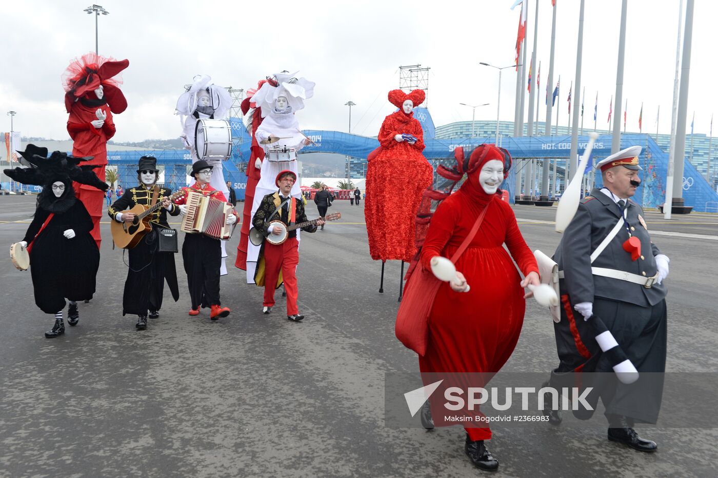 Fans in Olympic Park, Sochi