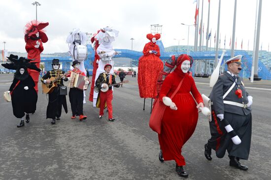 Fans in Olympic Park, Sochi