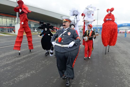 Fans in Olympic Park, Sochi