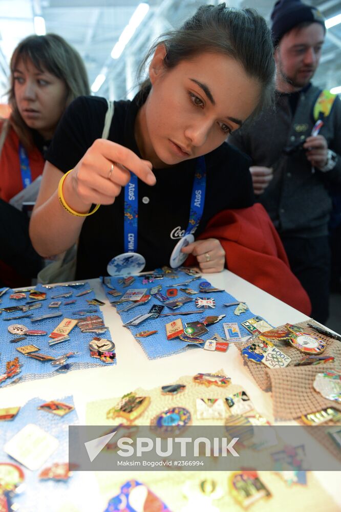 Fans in Sochi's Olympic Park