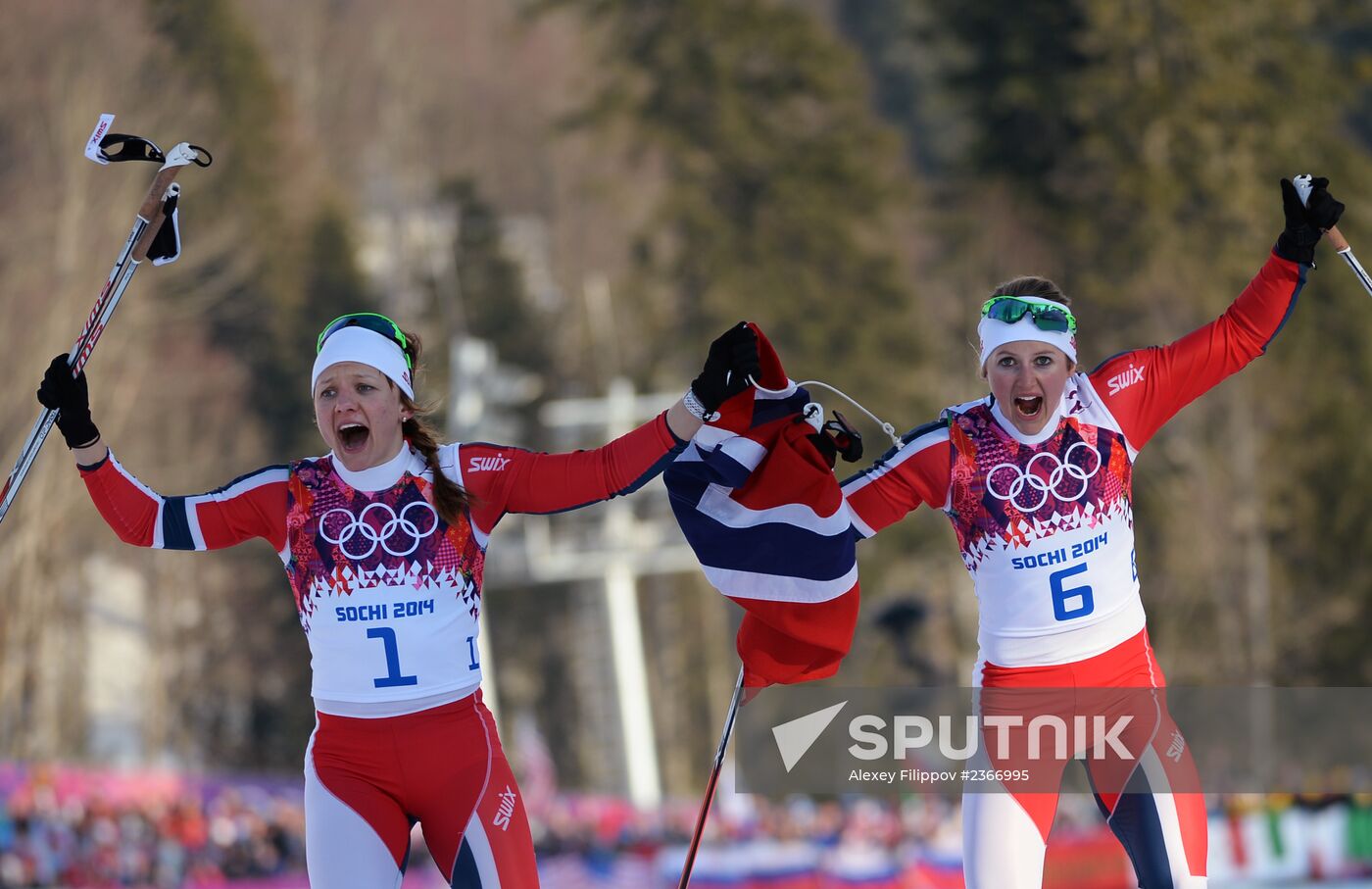 2014 Winter Olympics. Cross-country skiing. Women. Sprint