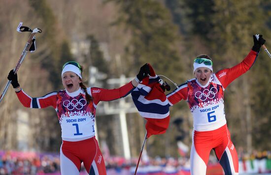 2014 Winter Olympics. Cross-country skiing. Women. Sprint
