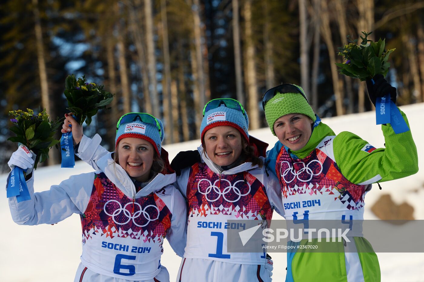2014 Winter Olympics. Cross-country skiing. Women. Sprint