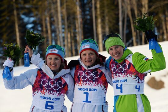 2014 Winter Olympics. Cross-country skiing. Women. Sprint