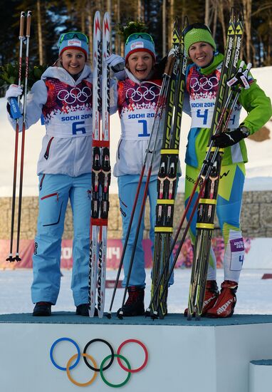 2014 Winter Olympics. Cross-country skiing. Women. Sprint