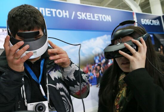 Fans in Sochi's Olympic Park