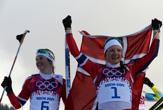 2014 Winter Olympics. Cross-country skiing. Women. Sprint