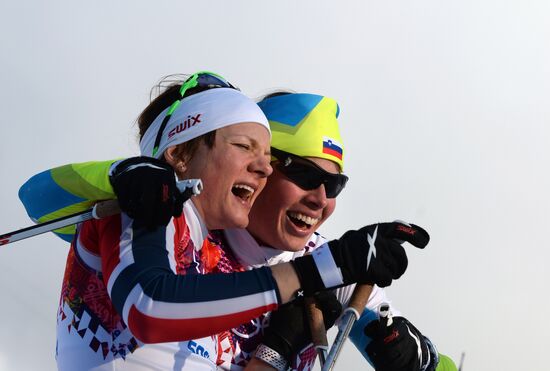 2014 Winter Olympics. Cross-country skiing. Women. Sprint