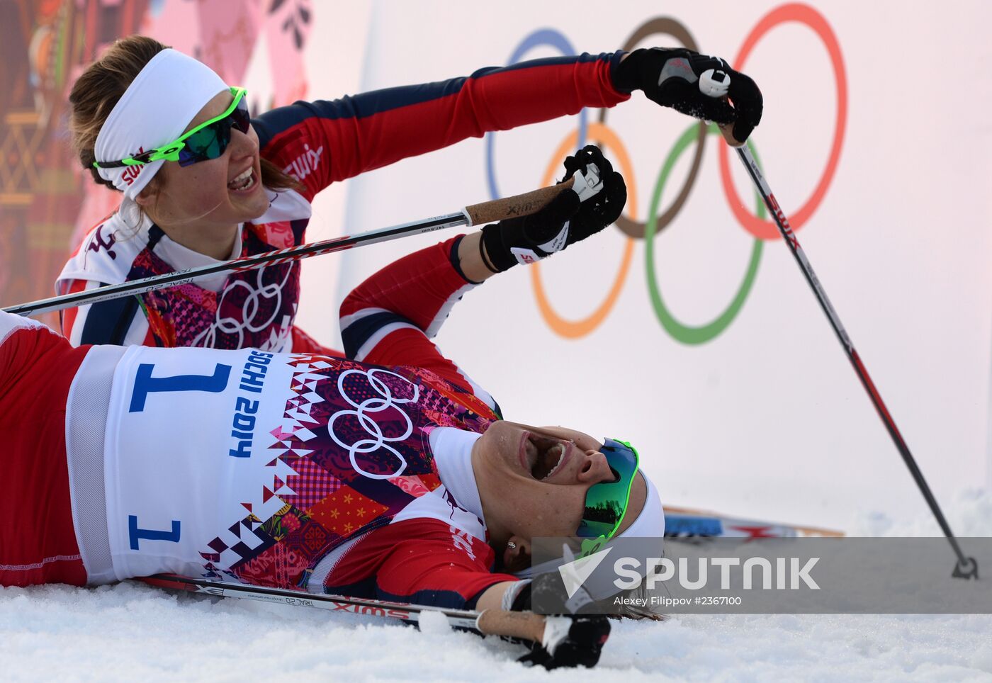 2014 Winter Olympics. Cross-country skiing. Women. Sprint