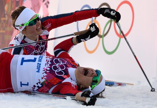 2014 Winter Olympics. Cross-country skiing. Women. Sprint