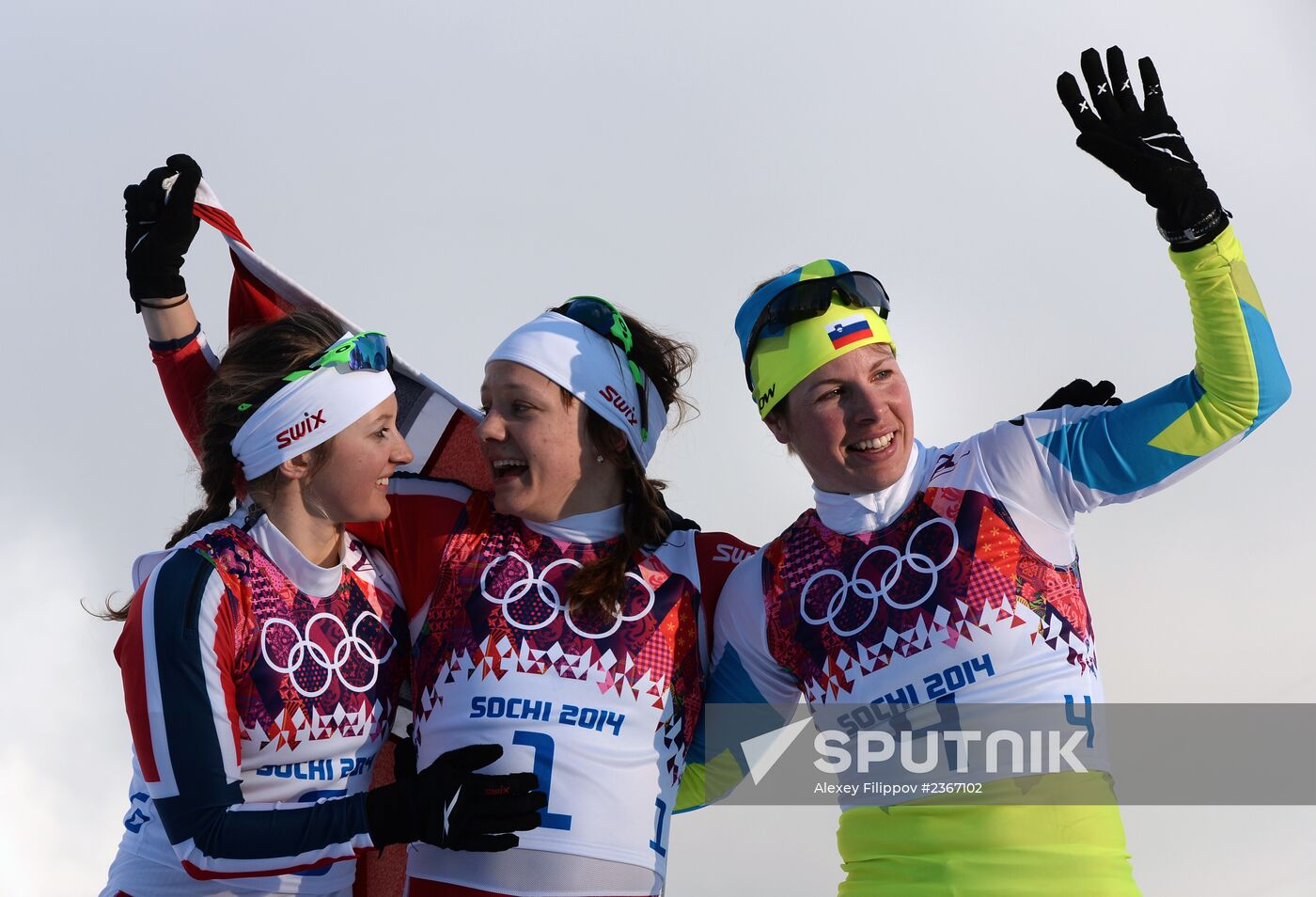 2014 Winter Olympics. Cross-country skiing. Women. Sprint