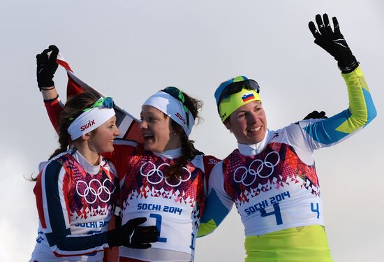 2014 Winter Olympics. Cross-country skiing. Women. Sprint