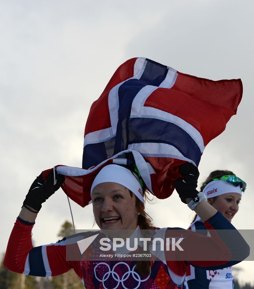 2014 Winter Olympics. Cross-country skiing. Women. Sprint