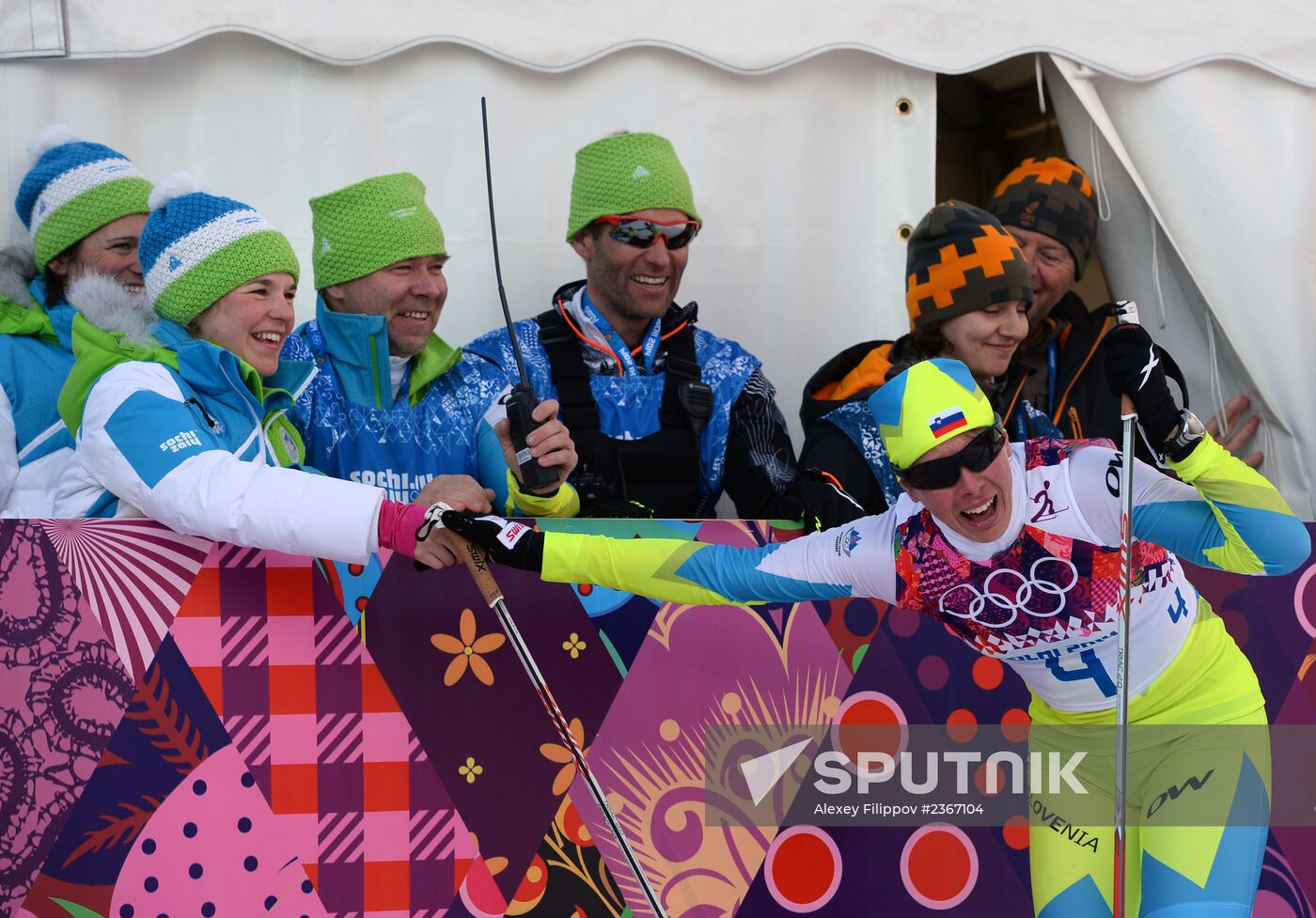 2014 Winter Olympics. Cross-country skiing. Women. Sprint