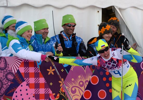 2014 Winter Olympics. Cross-country skiing. Women. Sprint