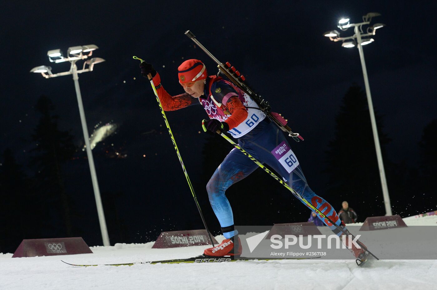 2014 Winter Olympics. Biathlon. Women. Pursuit race