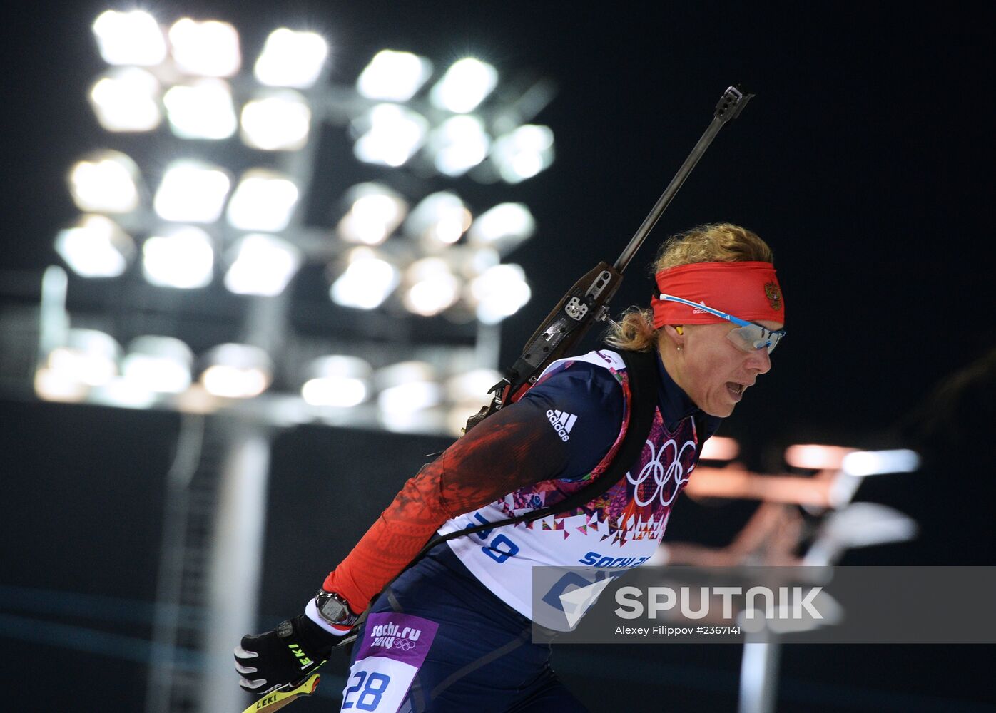 2014 Winter Olympics. Biathlon. Women. Pursuit race