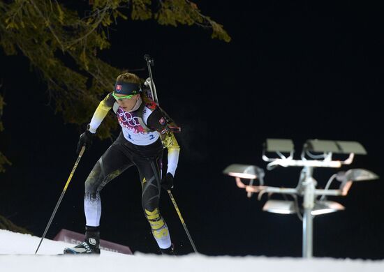 2014 Winter Olympics. Biathlon. Women. Pursuit race