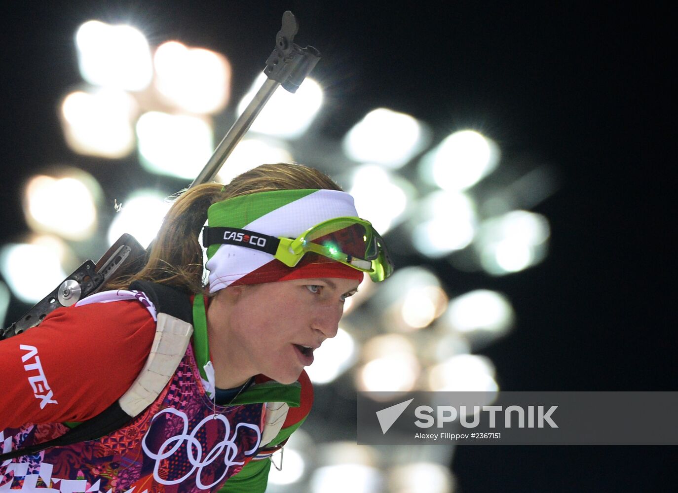 2014 Winter Olympics. Biathlon. Women. Pursuit race