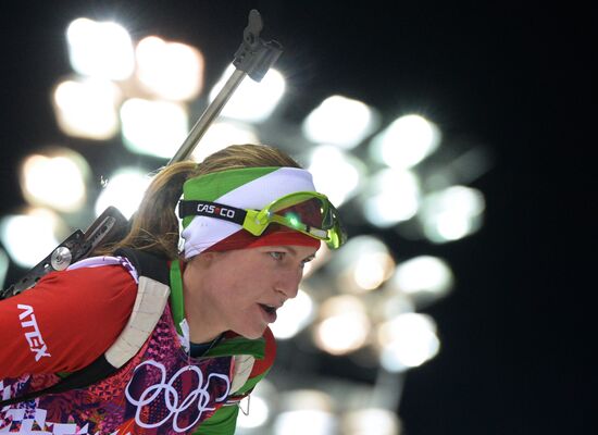 2014 Winter Olympics. Biathlon. Women. Pursuit race