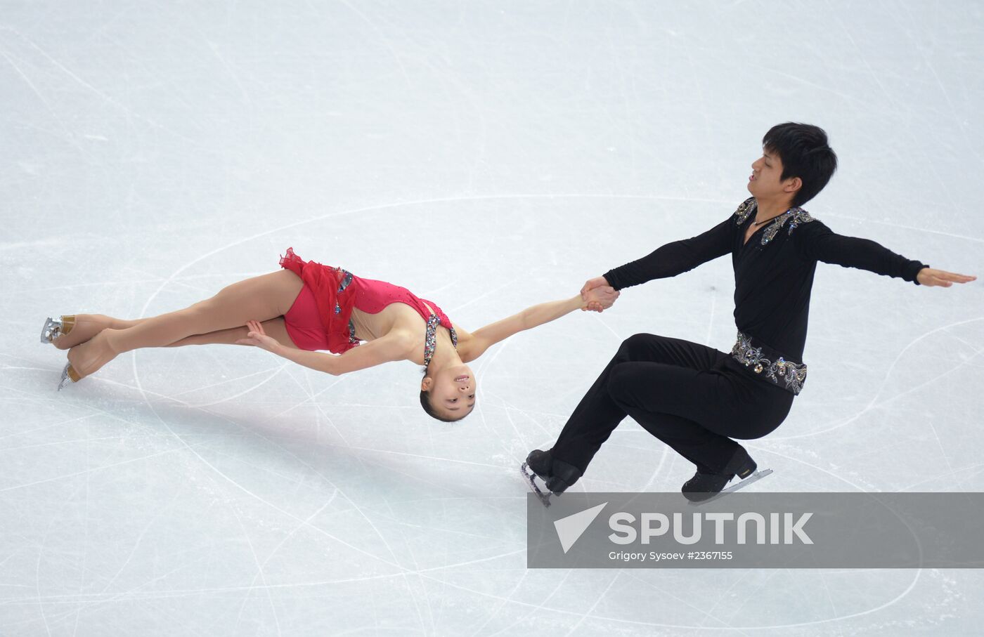 2014 Winter Olympics. Figure skating. Pairs. Short program