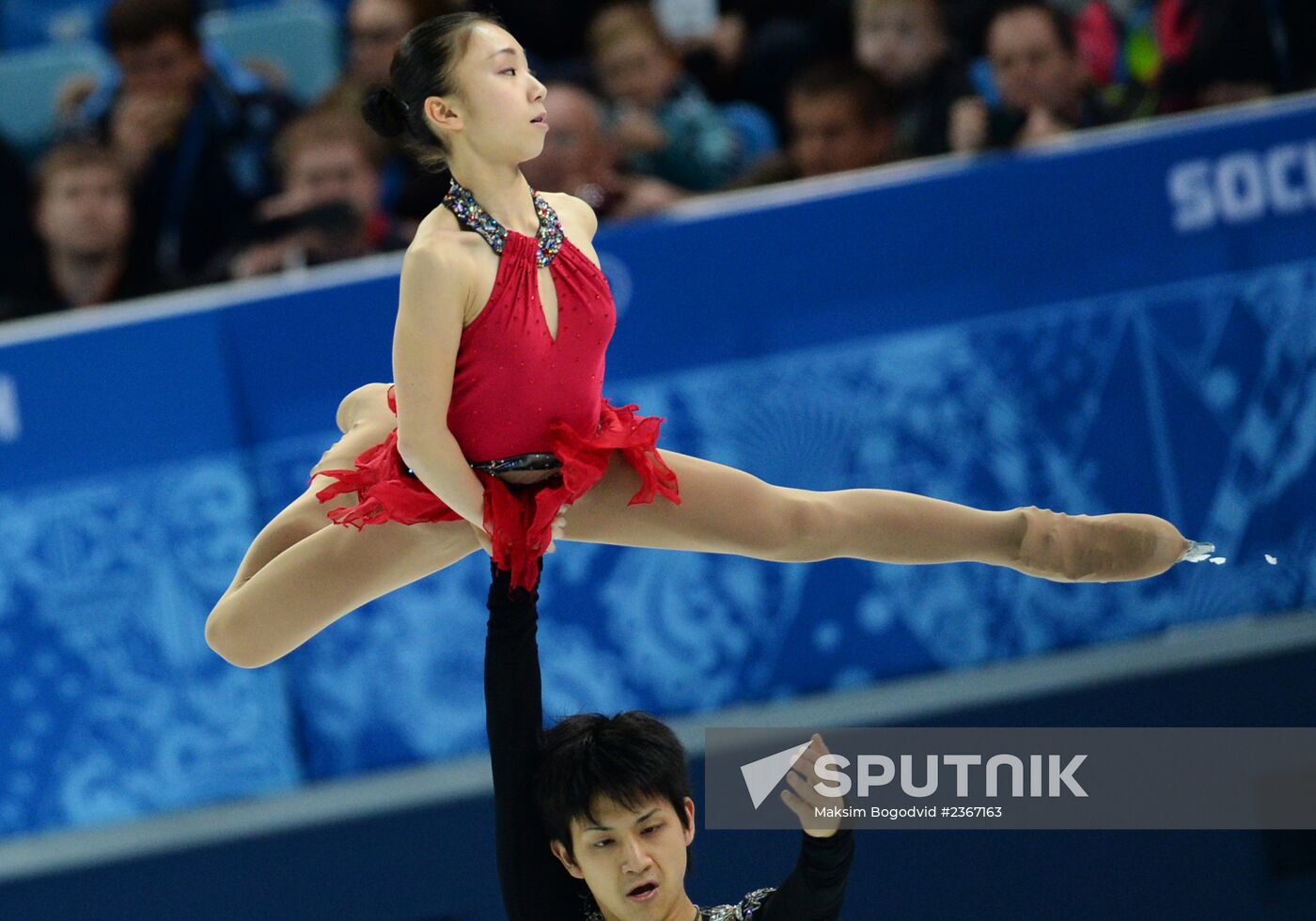 2014 Winter Olympics. Figure skating. Pairs. Short program