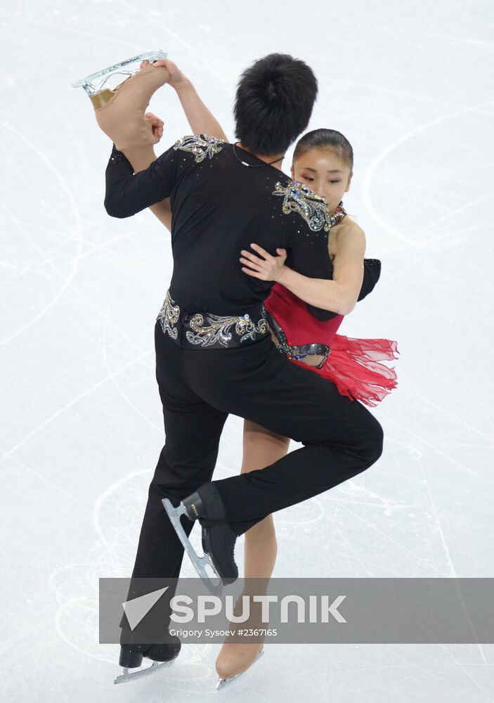 2014 Winter Olympics. Figure skating. Pairs. Short program