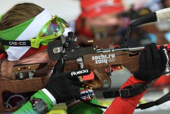 2014 Winter Olympics. Biathlon. Women. Pursuit race